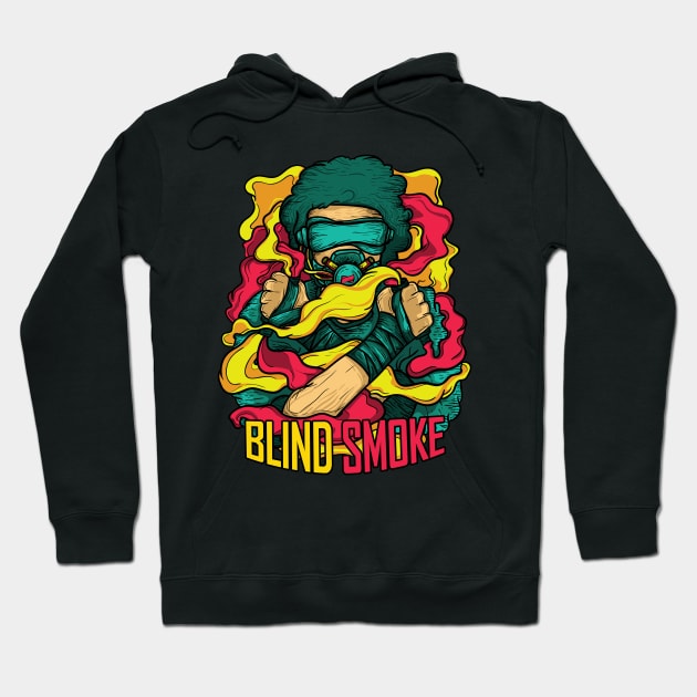 Colorfull Blind Smoke Hoodie by Pongimaji 1923